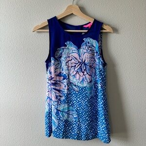 Lilly Pulitzer size XS button back sleeveless tunic top